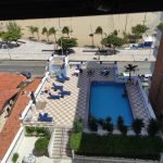 A região da piscina fica em frente a praia de Iracema