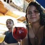 Eu provei o drink floral que é realmente delicioso