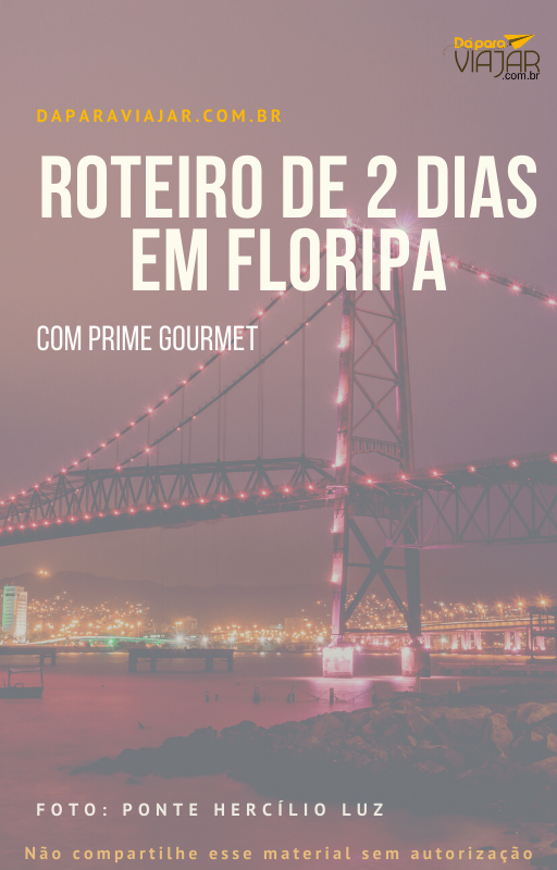 Prime Gourmet Florianópolis roteiro de brinde