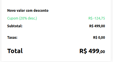 taxas dos pacotes hurb